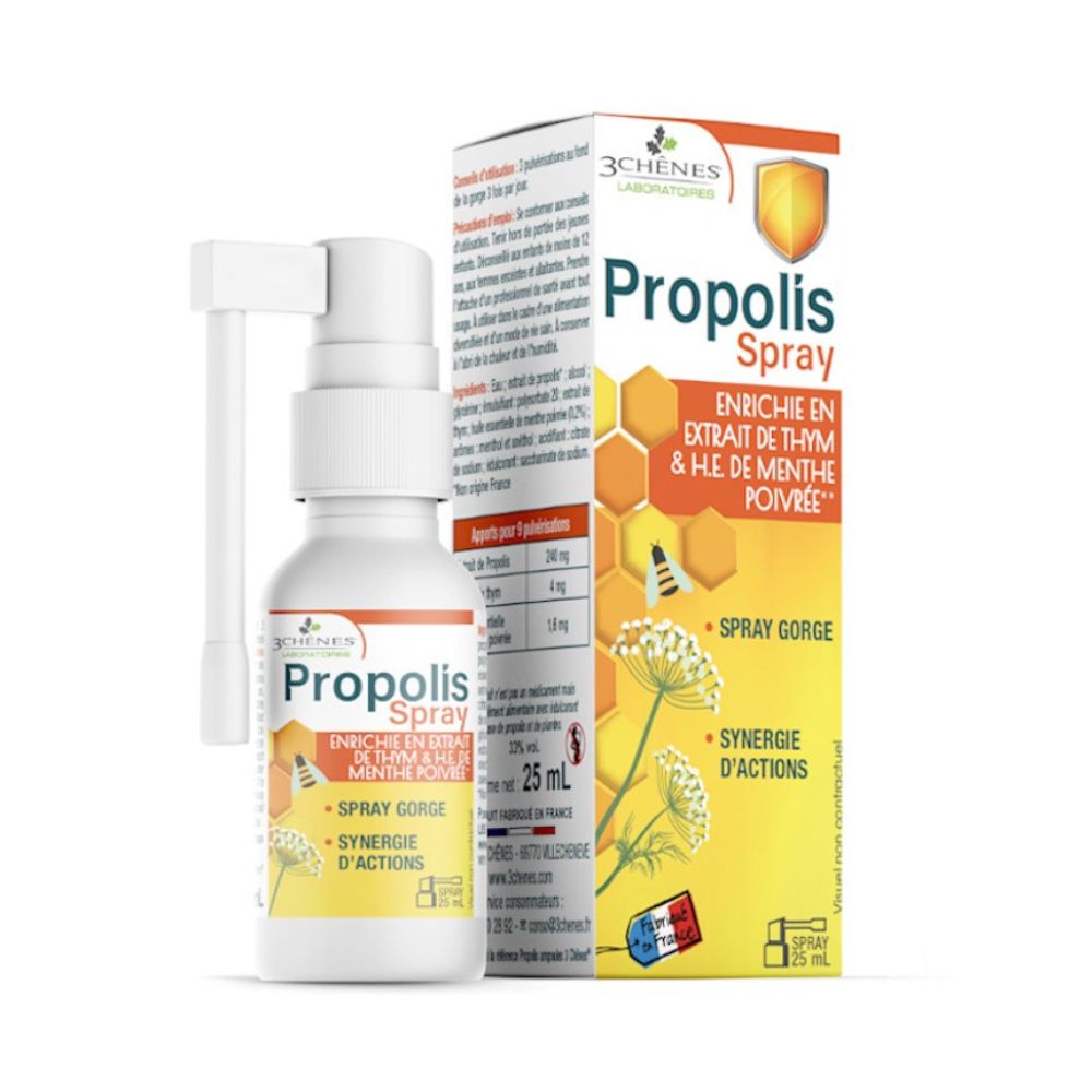 3 CHENES PROPOLIS BUCAL SPRAY 20ML, SPRAY BOTTLE (1)