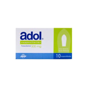 ADOL 500 MG SUPPOSITORIES, 10's