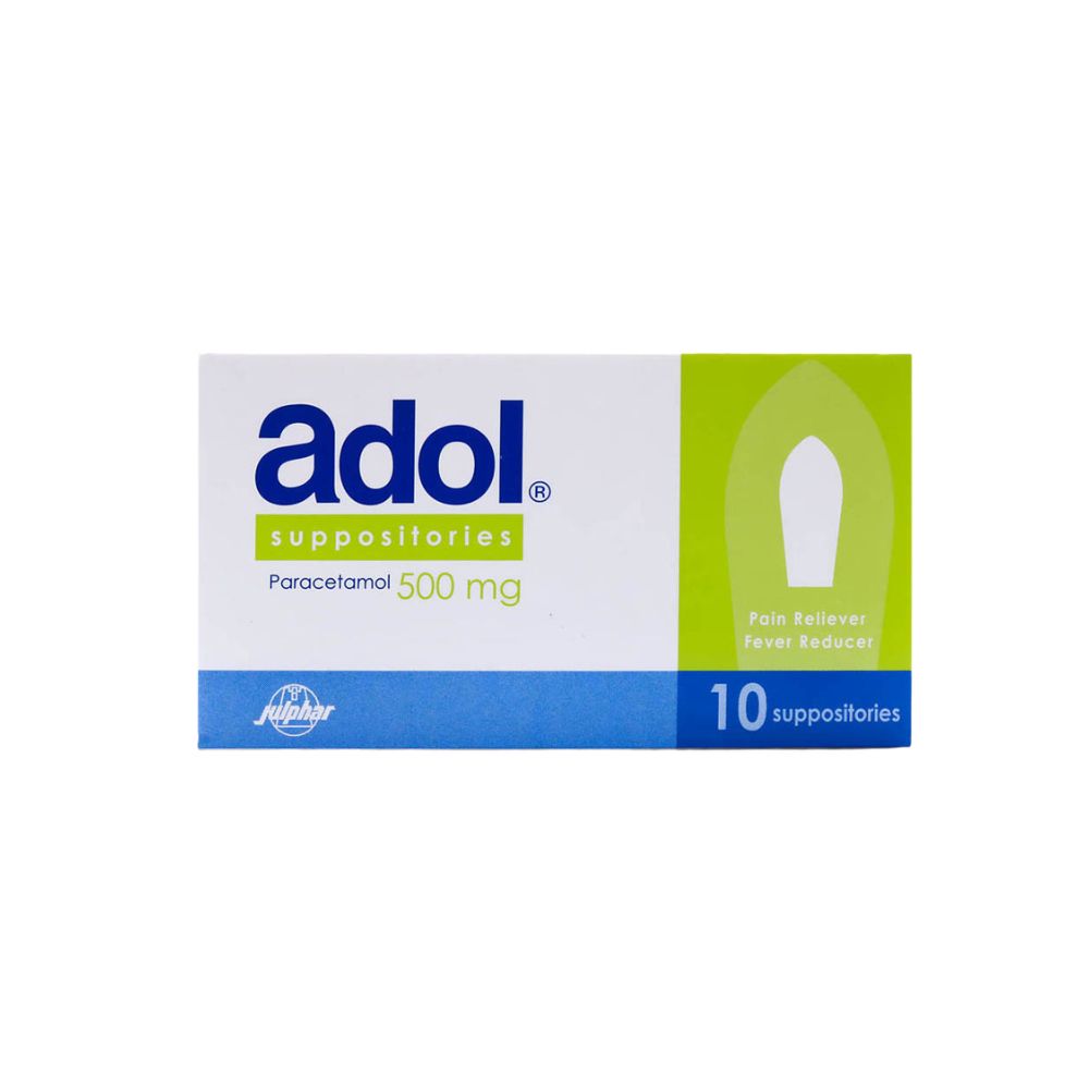 ADOL 500 MG SUPPOSITORIES, 10's (1)