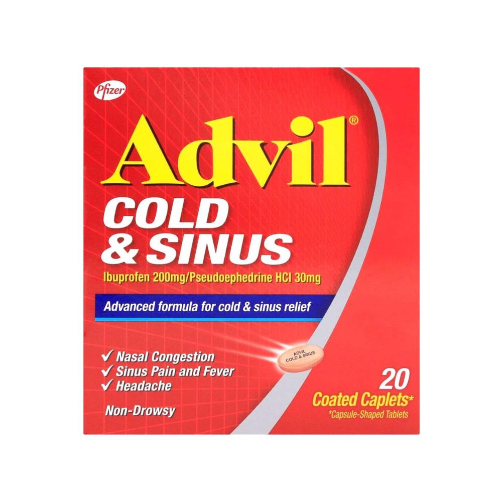 ADVIL COLD & SINUS TABLETS, 20's (1)