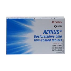 AERIUS 5 MG FILM COATED TABLETS, 30's