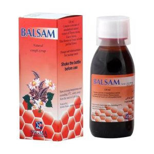 BALSAM  NATURAL COUGH SYRUP 120ML, GLASS BOTTLE