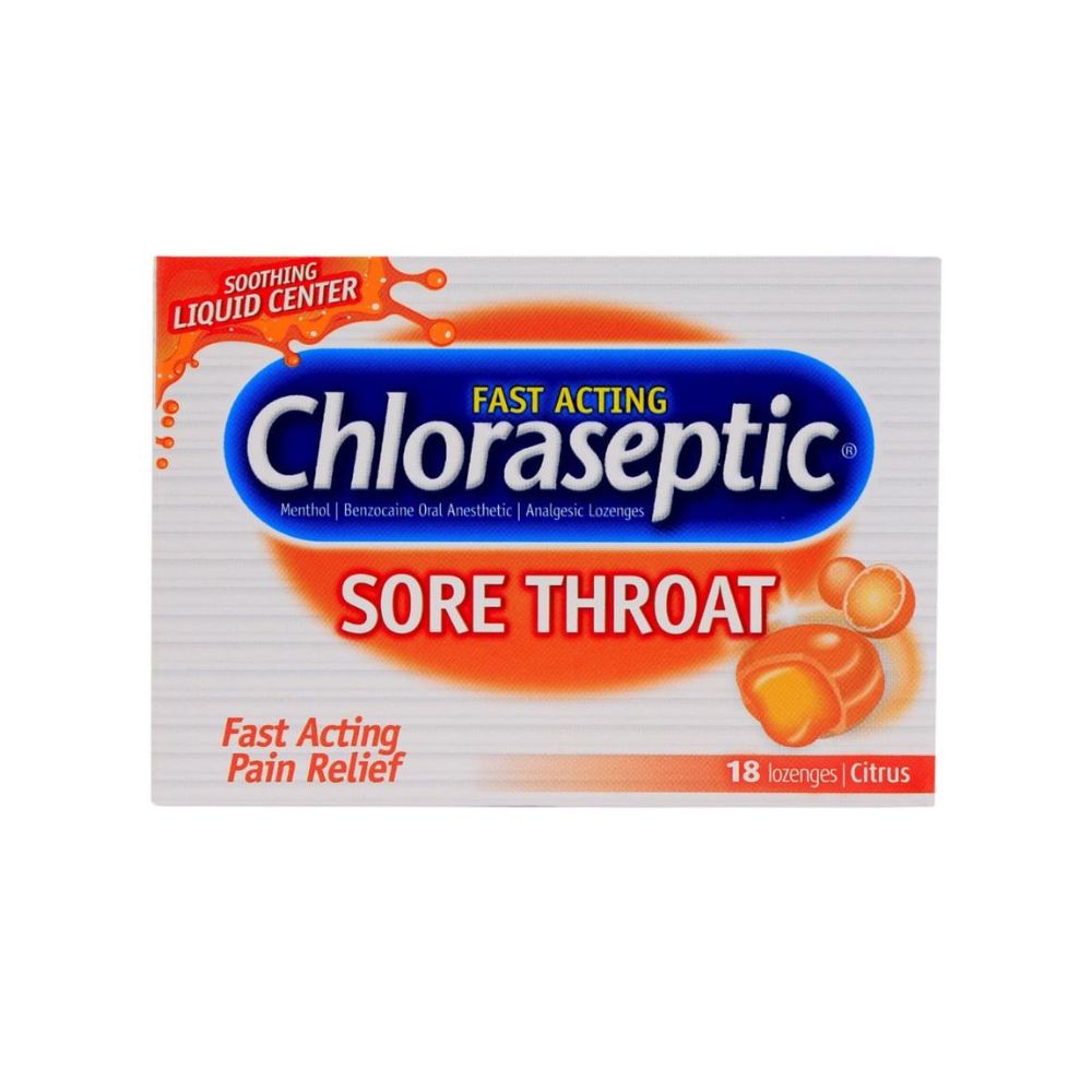 CHLORASEPTIC CITRUS LOZENGES 18'S (1)