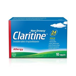 CLARITINE 10 MG tablet,  10'S