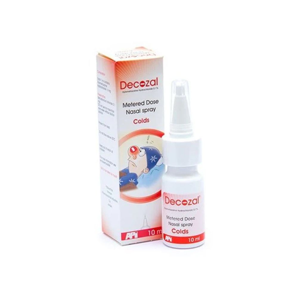 DECOZAL 0.1% NASAL SPRAY, 15 ML