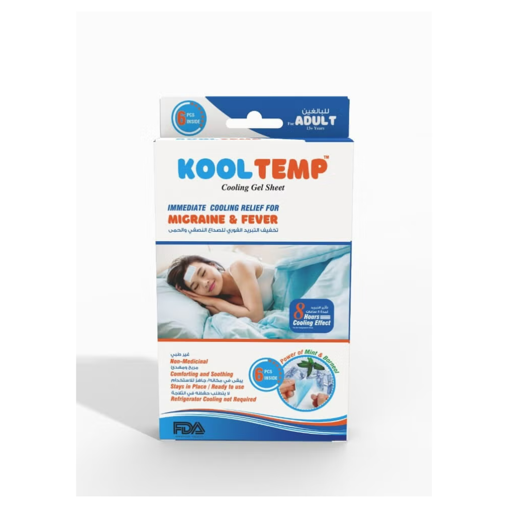 KOOL TEMP PATCHES FOR ADULT, 6'S