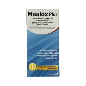 MAALOX PLUS SUSPENSION 355 ML