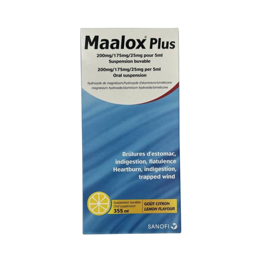 MAALOX PLUS SUSPENSION 355 ML