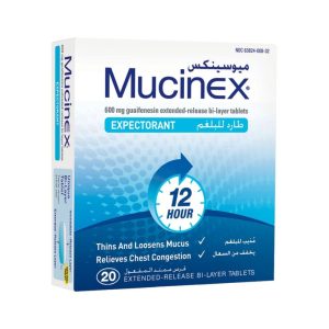 MUCINEX 600 MG 20'S,  BLISTER PACK