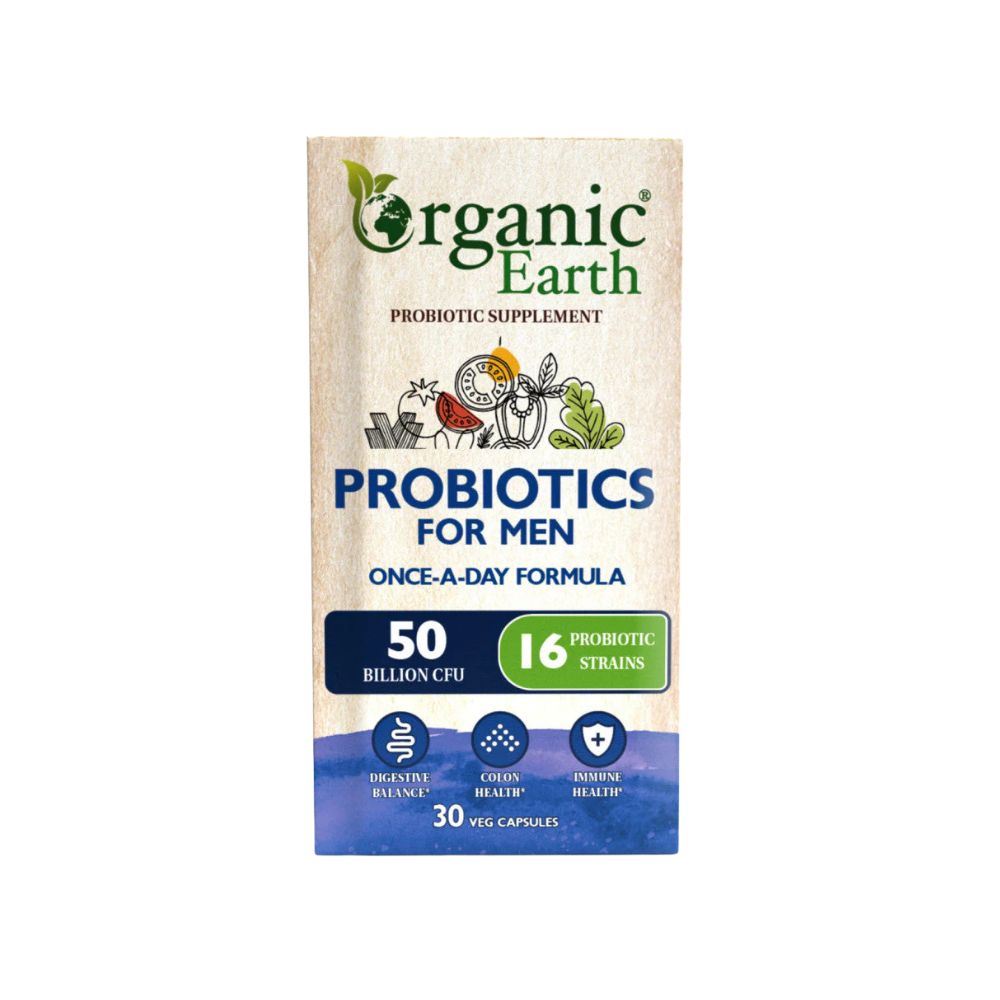 ORGANIC EARTH PROBIOTIC FOR MEN VEG CAPS 30'S
