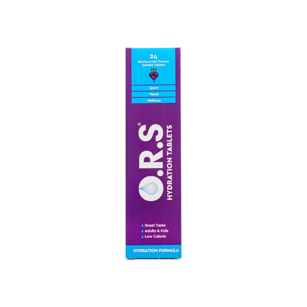 ORS SOLUBLE EFFERVESCENT TAB BLACK CURRANT 24'S
