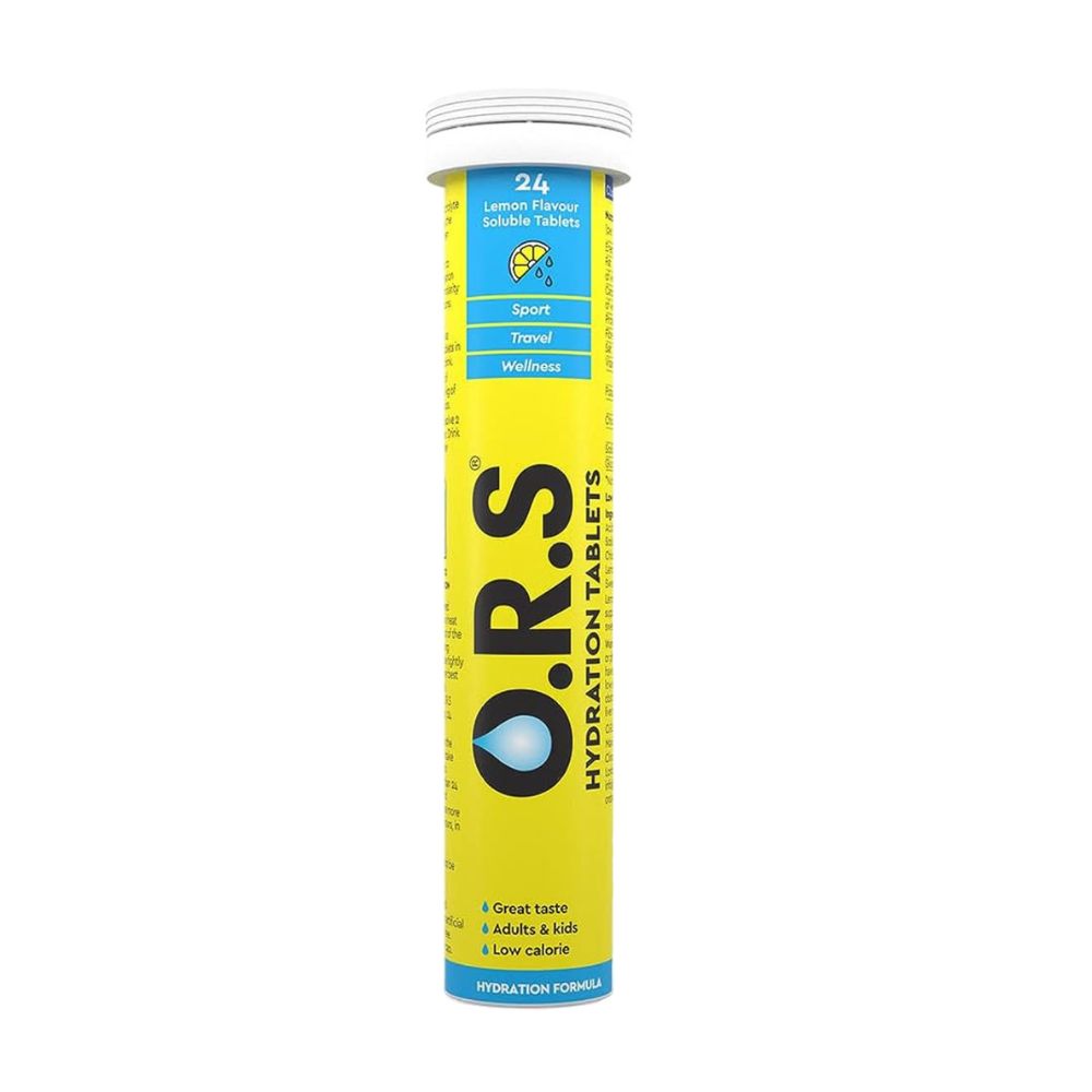 ORS SOLUBLE EFFERVESCENT TAB LEMON 24'S