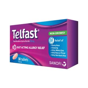 TELFAST 180 MG TABLET 30'S