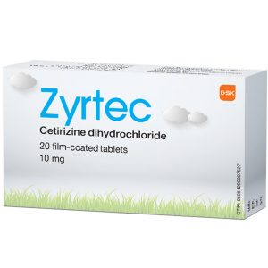 ZYRTEC 10 MG TABLET 20'S