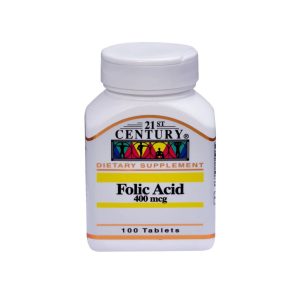 21ST CENTURY FOLIC ACID 400 MG TABLET 100'S