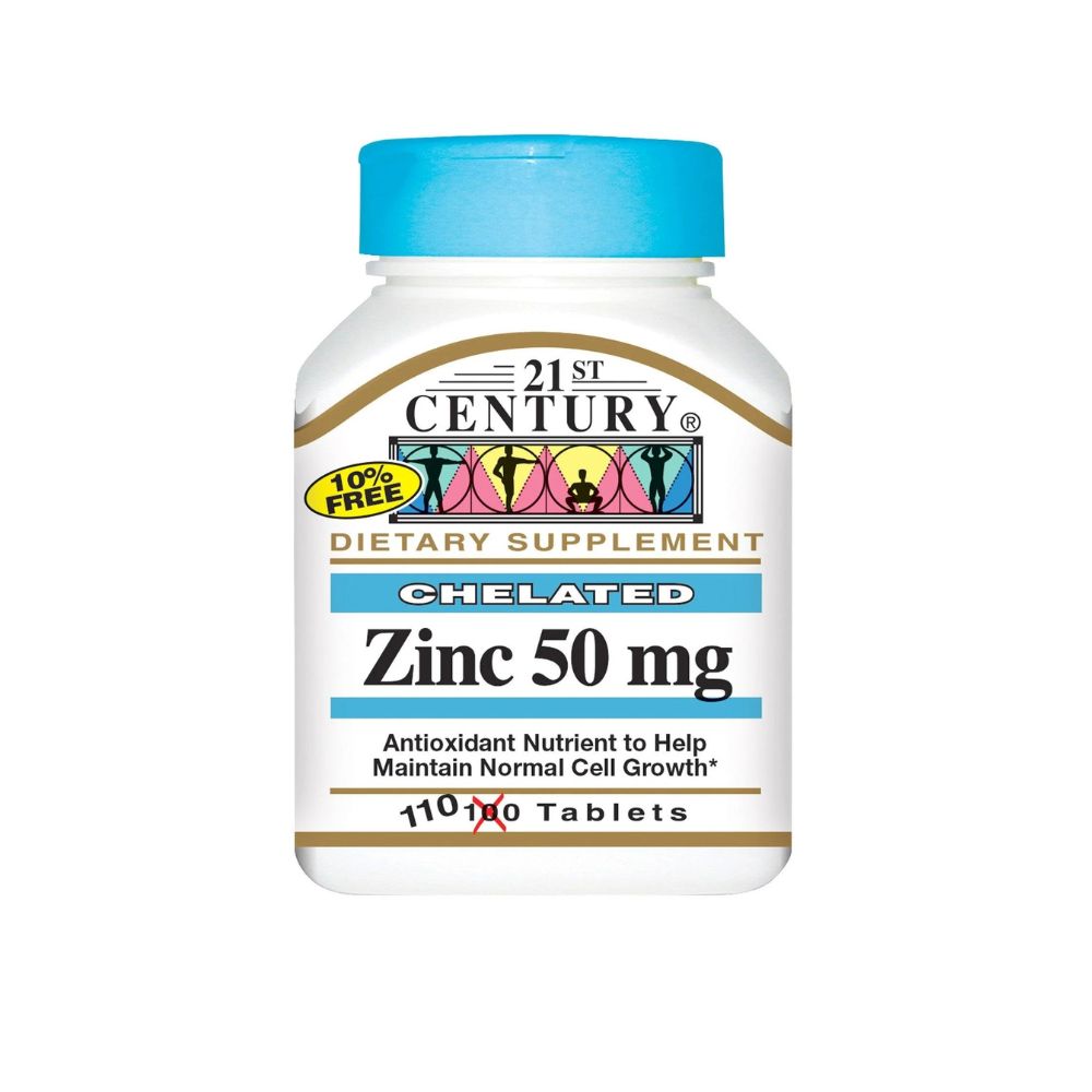 21ST CENTURY ZINC 50MG TABLET 110'S