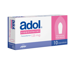 ADOL 125 MG SUPPOSITORIES, 10 PCS