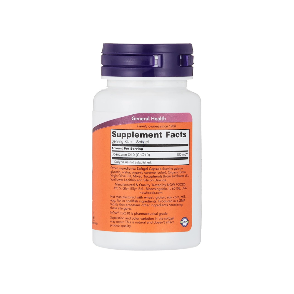 NOW COQ10 100 MG SOFTGELS 50’S
