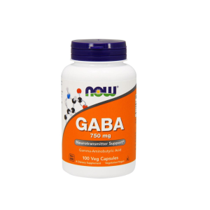 NOW GABA 750 MG VEG CAPSULE 100'S
