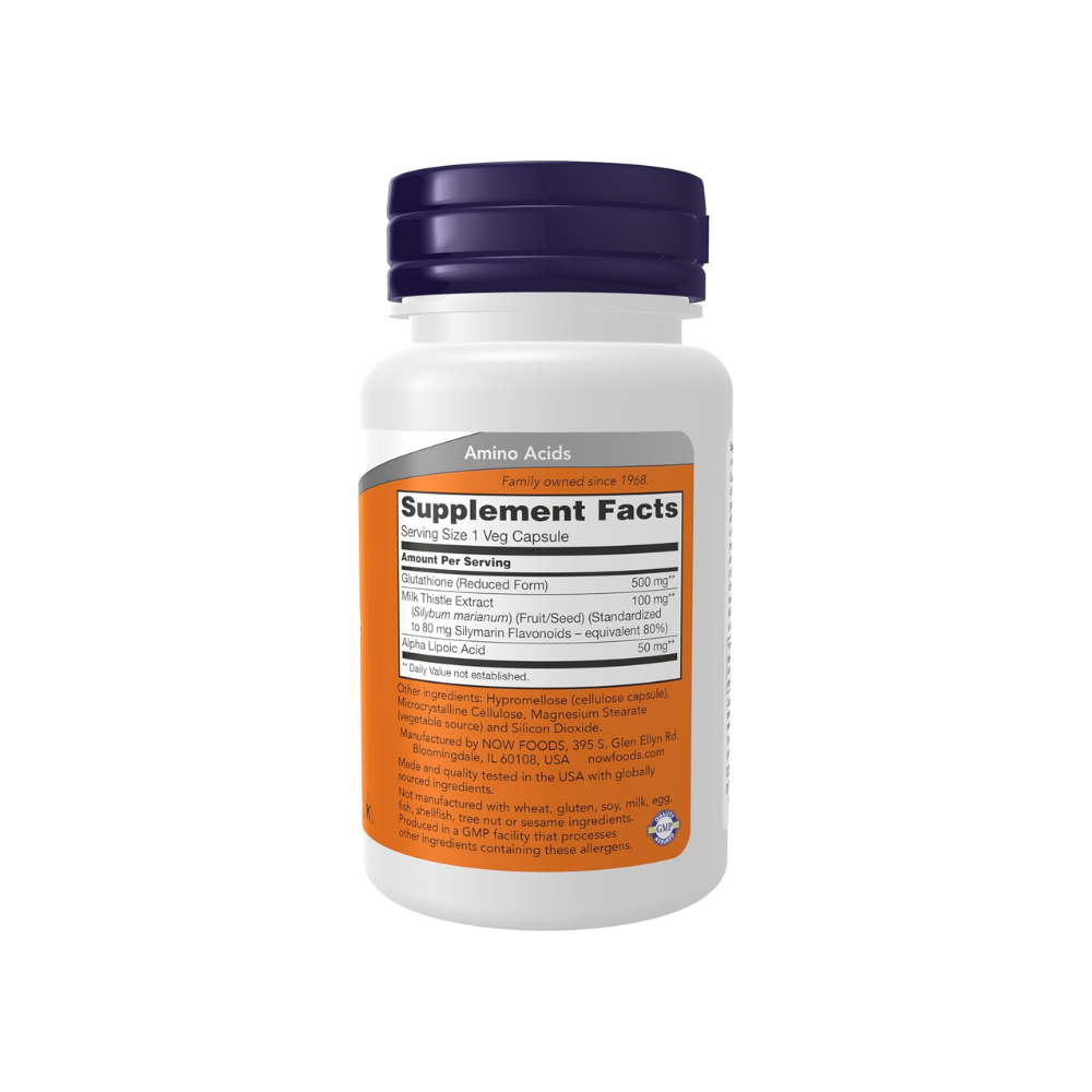NOW GLUTATHIONE 500 MG VEG CAPSULE 30’S
