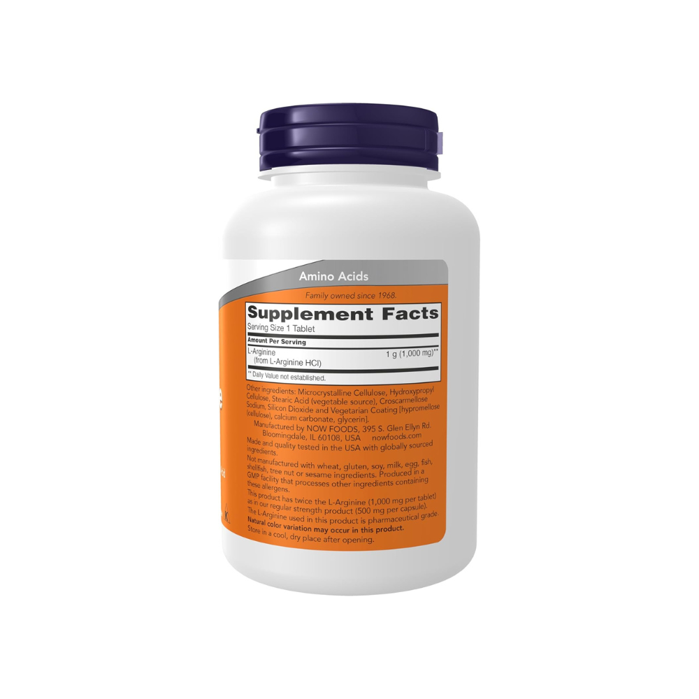 NOW L-ARGININE 1000 MG TABLET 120’S