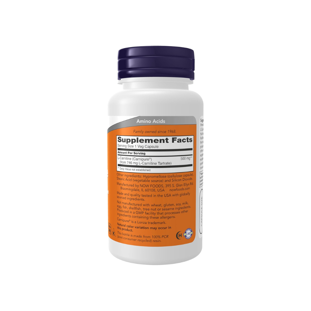 NOW L-CARNITINE 500 MG CAPSULE 60’S