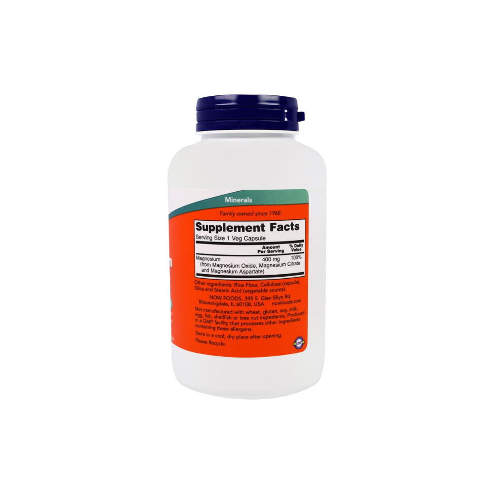 NOW MAGNESIUM 400 MG CAPSULE 180’S