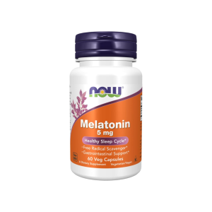 NOW MELATONIN 5 MG CAPSULE  60'S