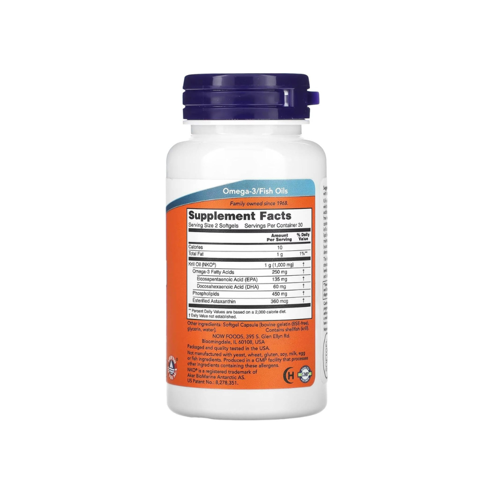 NOW NEPTUNE KRILL OIL 500 MG SOFTGEL 60’S
