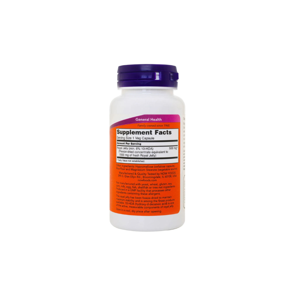 NOW ROYAL JELLY 1500MG VEG CAPSULE 60’S