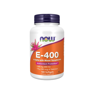 NOW VITAMIN E-400 D-ALPHA W/MIXED TOCOPHEROLS SOFTGELS 100'S