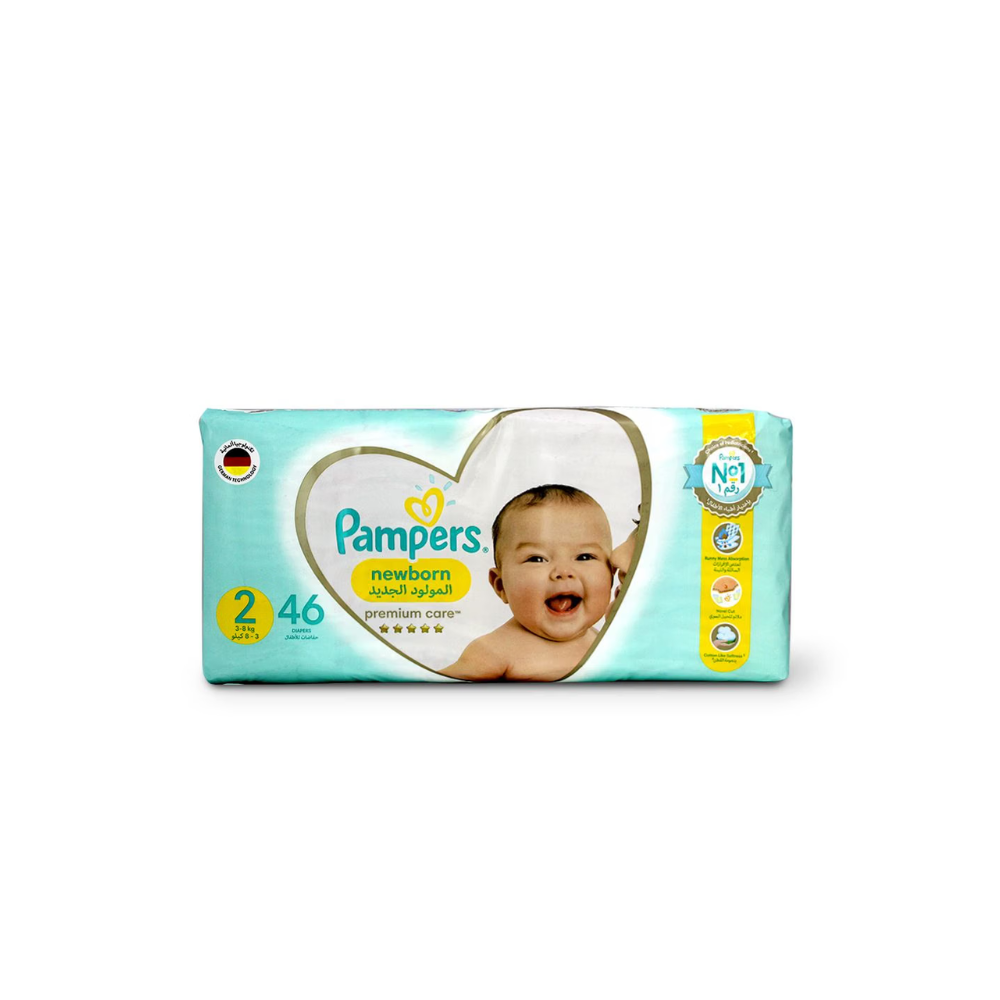 PAMPERS PREMIUM TAPED S2 SMALL 46 PCS