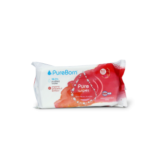 PUREBORN PURE GRAPEFRUIT WATER WIPES 60'S