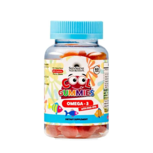 SUNSHINE NUTRITION COOL GUMMIES OMEGA 3+DHA+EPA 60'S