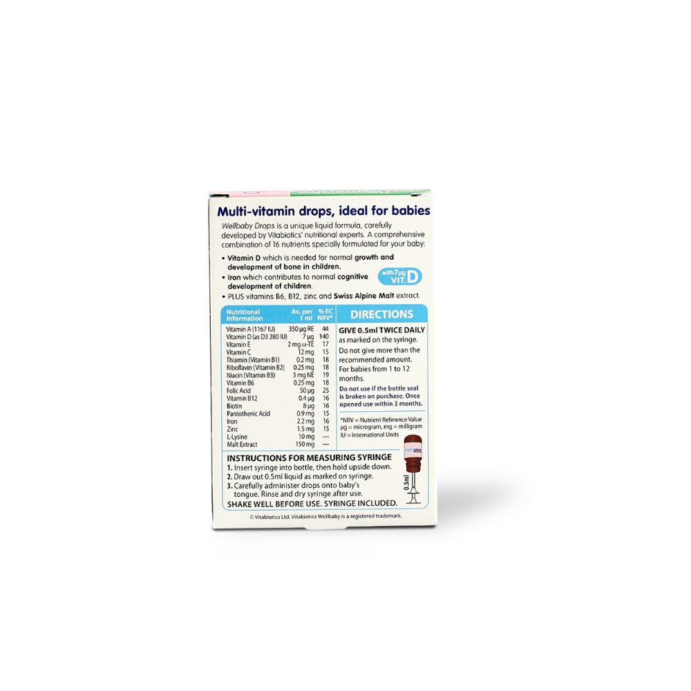 VITABIOTICS WELLBABY MULTIVITAMIN DROPS 30 ML (1)