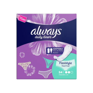ALWAYS DAILY LINERS FLEXISTYLE NORMAL 54 PADS