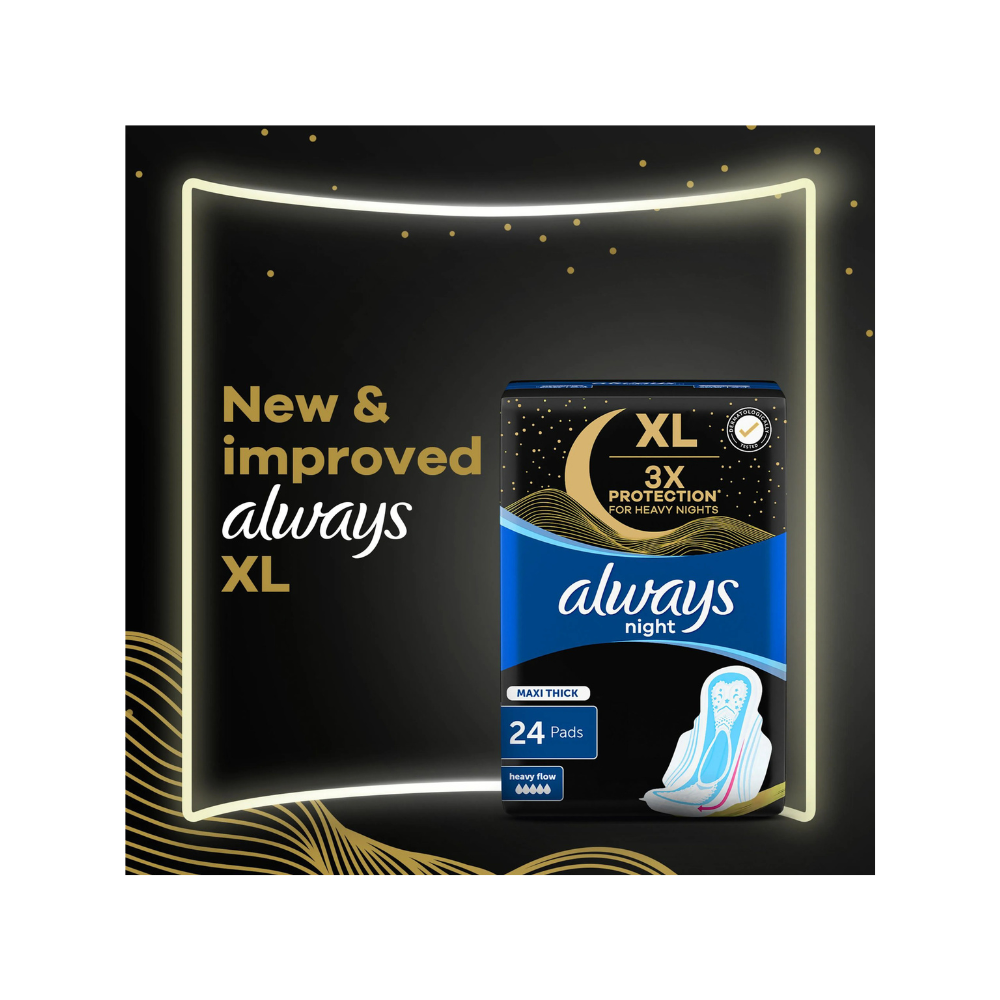 ALWAYS NIGHT MAXI THICK XL 24 PADS