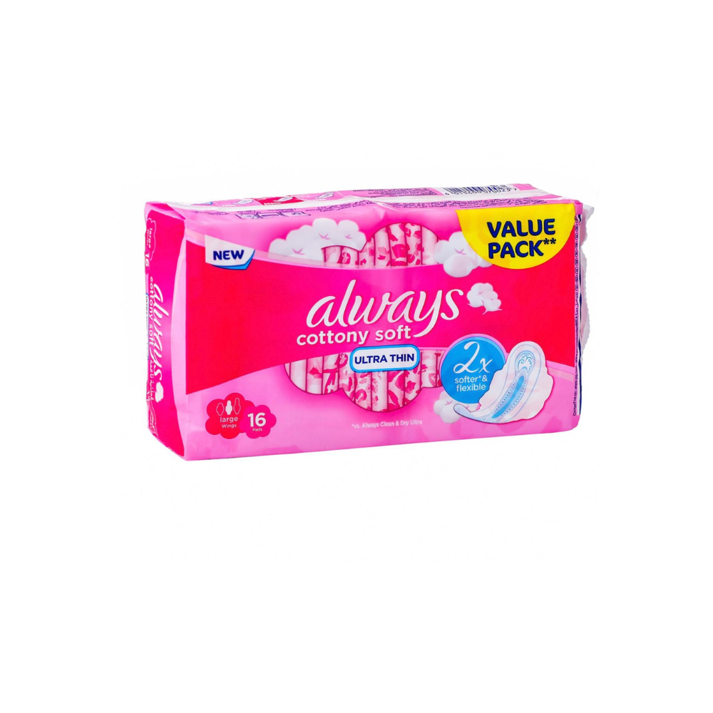 ALWAYS ULTRA THIN W WINGS 16 PADS L