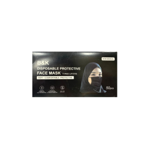 B&K DISPOSABLE FACE MASK 50 PCS