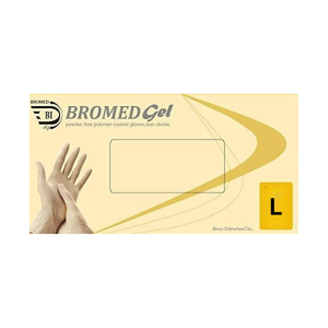 BROMED LATEX GLOVES POWDER FREE-L