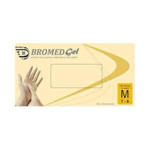 BROMED LATEX GLOVES POWDER FREE- M