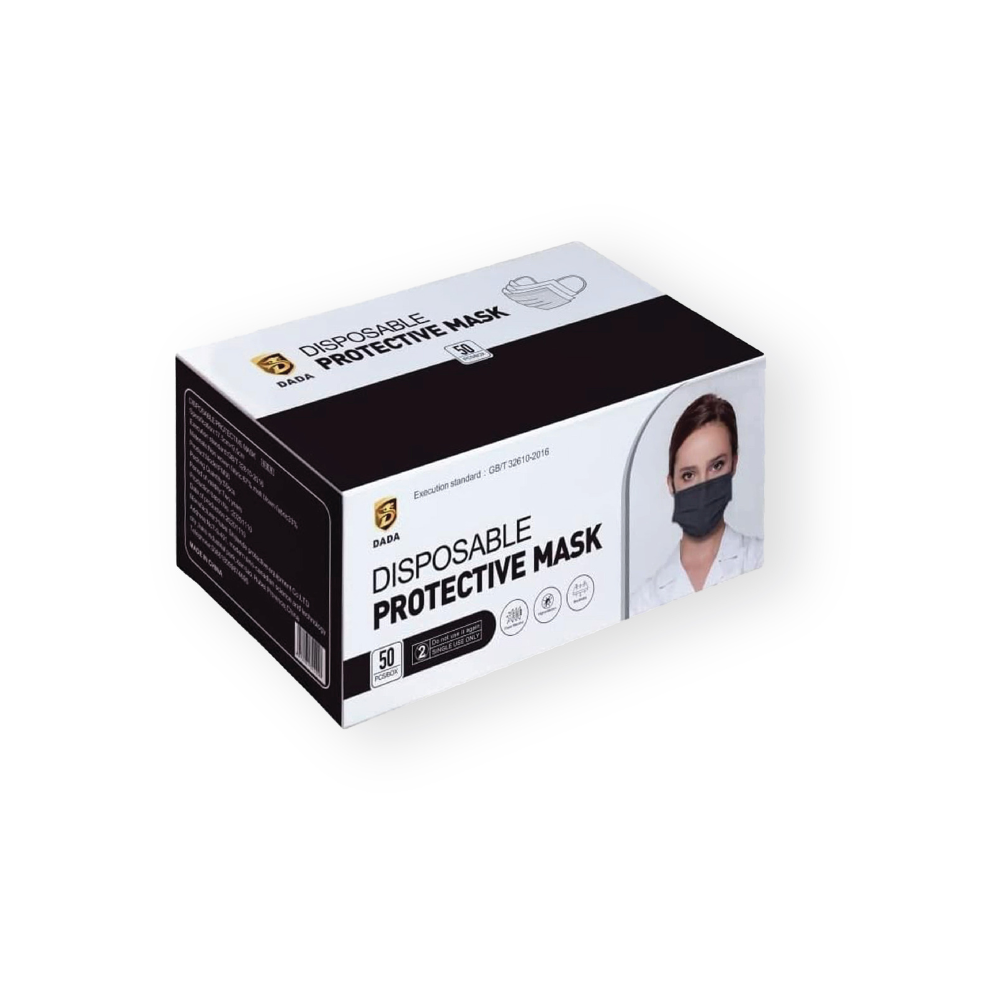DADA FACE MASK BLACK&WHITE 50'S