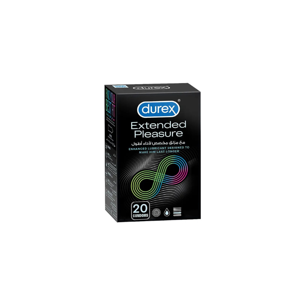 DUREX EXTENDED PLEASURE CONDOM 20'S
