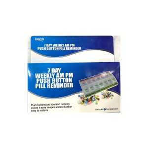 EASY WEEKLY AM PM PILL REMINDER EL0129 EACH