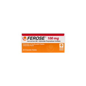 FEROSE 100 MG CHEW TAB 30'S