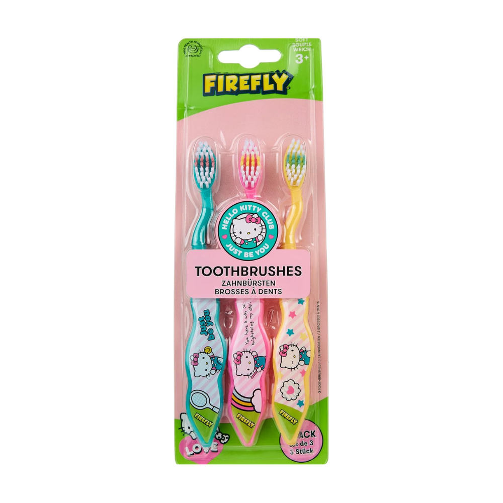 FIREFLY TOOTHBRUSH HELLO KITTY 3yr+ 3PCS