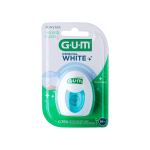 GUM ORIGINAL WHITE FLOSS 30M