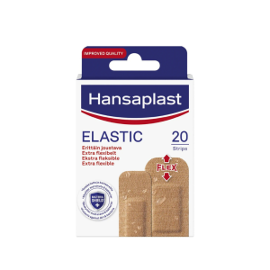 HANSAPLAST ELASTIC PLASTER STRIP 20'S