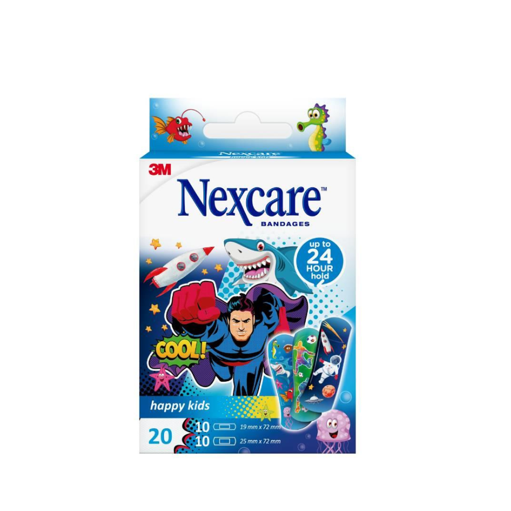 NEXCARE HAPPY KIDS PLASTER ASSORTED 20'S