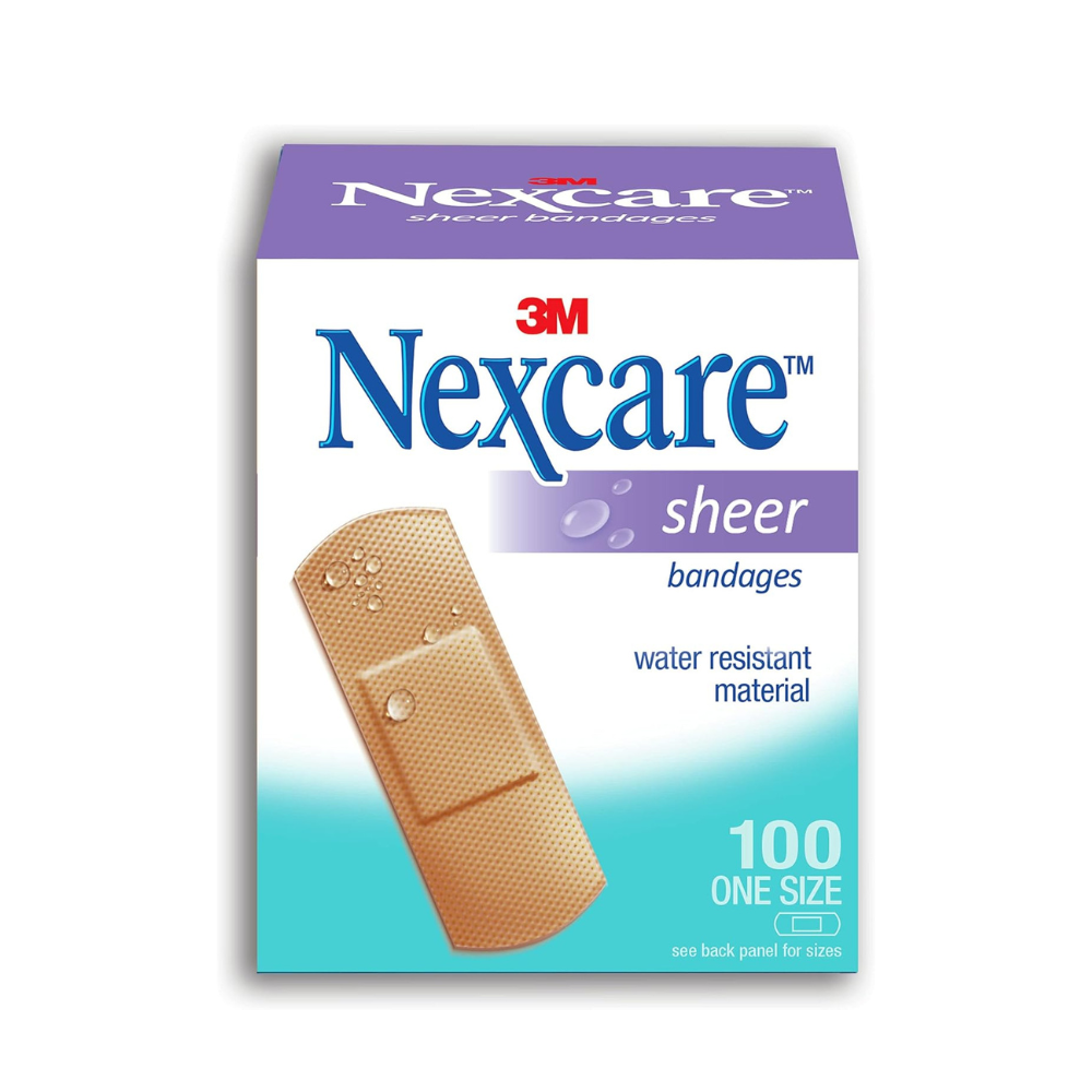 NEXCARE SHEER BANDAGE ONE SIZE 100'S